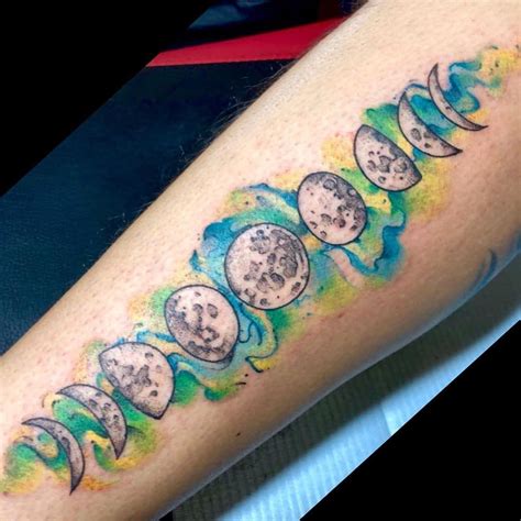 101 Amazing Phases Of The Moon Tattoo Ideas You Will Love Moon