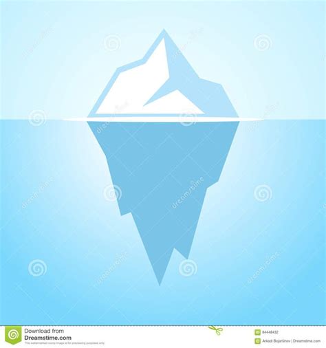 Iceberg Vector Icon Stock Vector Image Of Hide Frozen