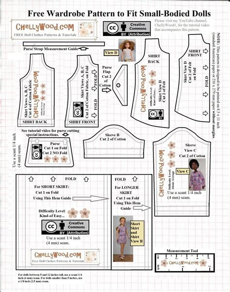 Free Printable Doll Clothes Patterns Customize And Print