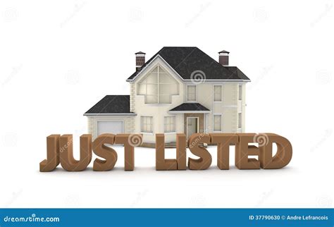 Real Estate Just Listed Stock Photo Image Of Mortgage 37790630