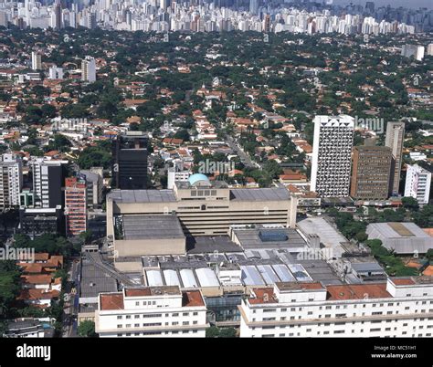 Aerial View Shopping Iguatemi Faria Lima Avenue Sao Paulo Brazil Stock Photo Alamy