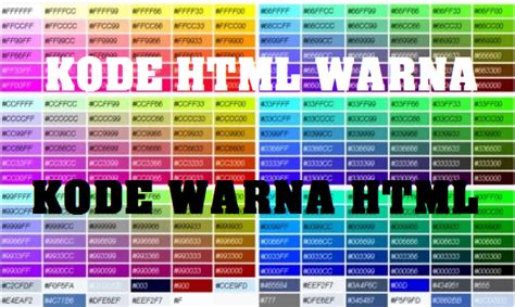 Kode Warna Html Kode Html Warna Blog Paperplane
