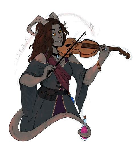 Tiefling Bard Concept Art Characters Character Design Inspiration