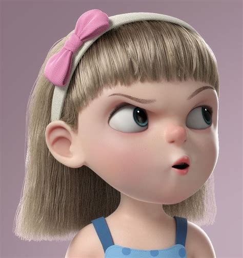 3d Cartoon Girl Rigged Turbosquid 1317956 In 2020 Girls Cartoon Art