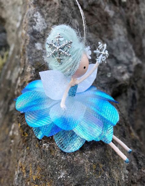 Snowflake Fairy Ornament Fairy Dolls Blue Fairy Christmas Angels