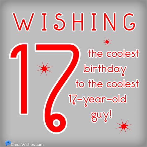 Make their day special by sending them a jacquie lawson® birthday card! Happy 17th Birthday | Astonishing Wishes for 17-Year-Olds