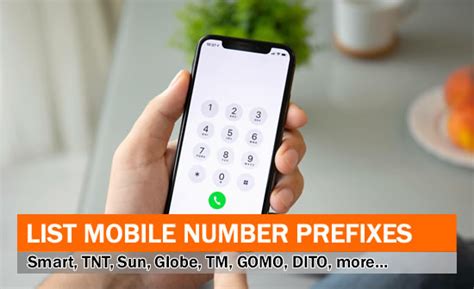 Updated List Of Mobile Number Prefixes 2022