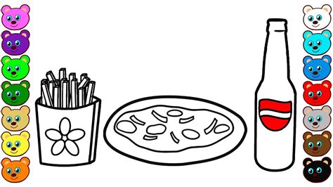 Check spelling or type a new query. Fast Food & Pizza Coloring Pages - YouTube