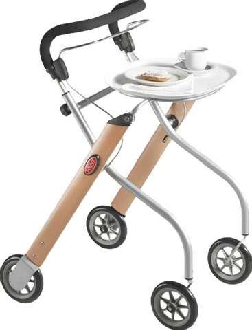 Der griff ist höhenverstellbar, die bremse. Kleiner schicker Rollator für die Wohnung ...