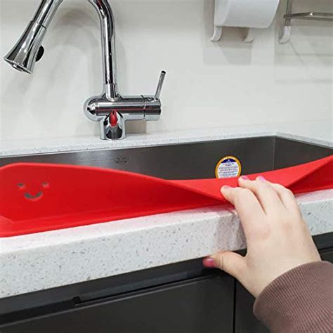 Smile Guard Silicone Water Splash Guard For Kitchen And Bathroom Sinks