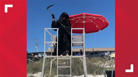 The Grim Reaper Visits Floridas Beaches With Coronavirus Message