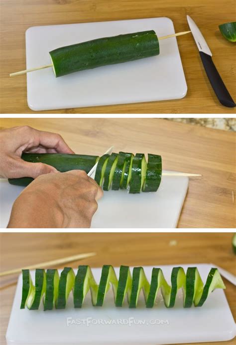 How To Cut Cucumber For Veggie Tray