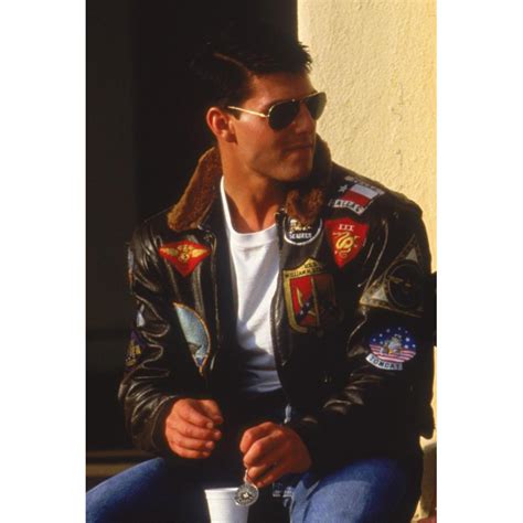 Tom Cruise Top Gun Leather Jacket Celebs Movie Jackets