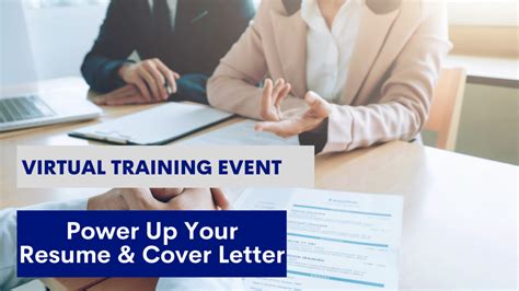 Virtual Training Event Power Up Your Resume And Cover Letter Triad