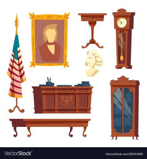 The Oval Office Background Cartoon Vector Clipart Friendlystock