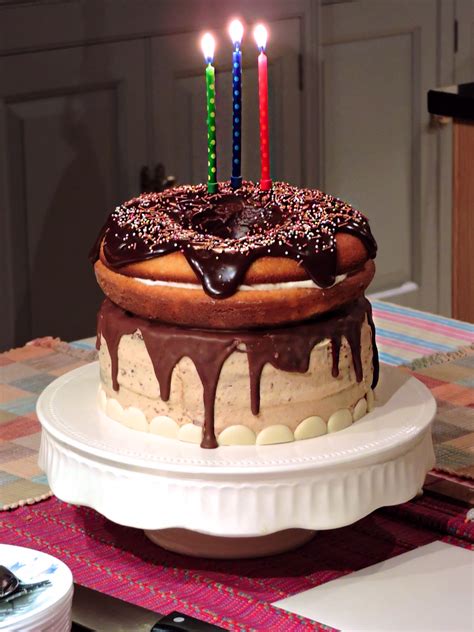 Giant Doughnut Birthday Cake Bakedbyh