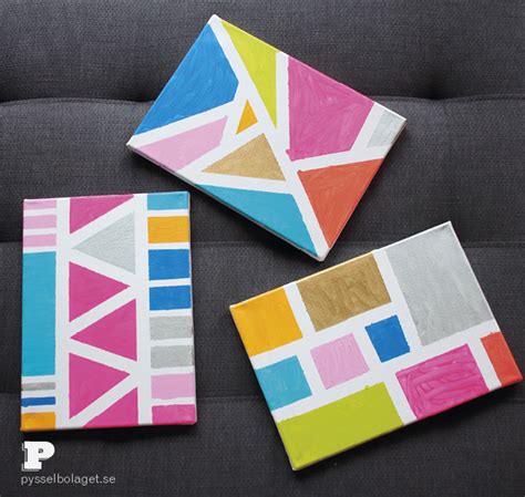 Make Geometric Art Pysselbolaget Fun Easy Crafts For Kids And Parents