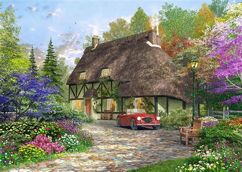 The Oak Wood Cottage Digital Art By Dominic Davison
