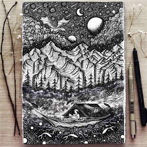 Stunning Black And White Illustrations Will Fill Your Soul With The Art