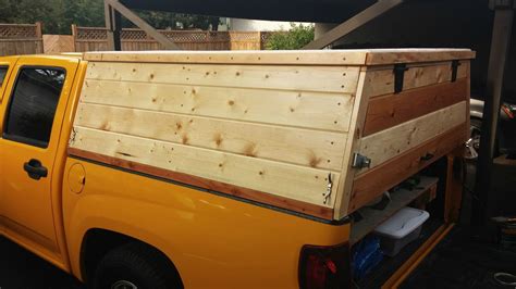 A good camper knows that the best choice for additional cargo in your truck is a truck cap. My first major wood project. Truck camper. | Truck bed ...