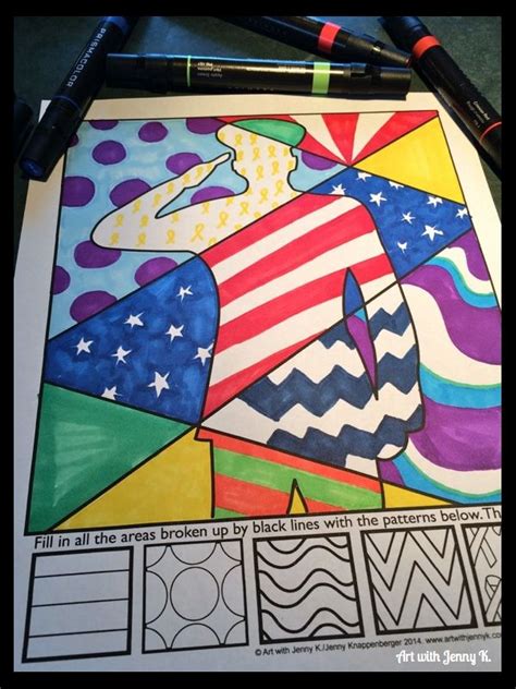 Coloring picture of washington monument. Pin on Art with Jenny K. Resources for Teachers and Kids