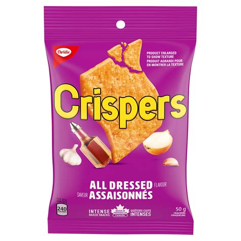 Christie Crispers Baked Crackers All Dressed Flavour 50 G 14bx