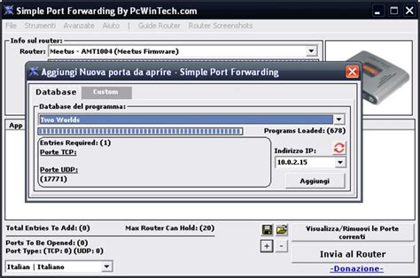 Simple port forwarding works with webpages and not directly with your router. Simple Port Forwarding Portable - Download