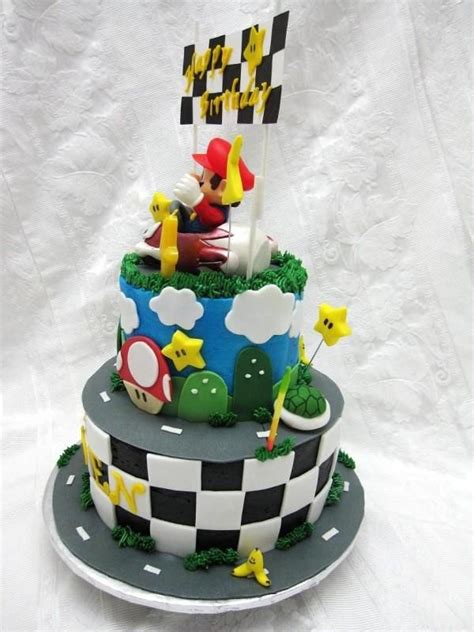 Delicious, award winning, personalised mario kart birthday cake! She wants a Mario Kart cake for her birthday | Mario kart ...