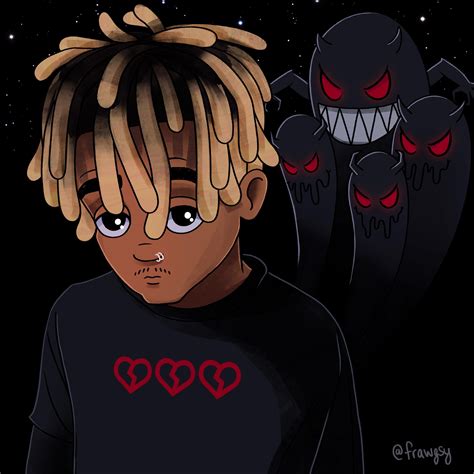Covers, remixes, and other fan creations are allowed if they involve juice wrld directly. Juice WRLD Demonz Illustration : JuiceWRLD