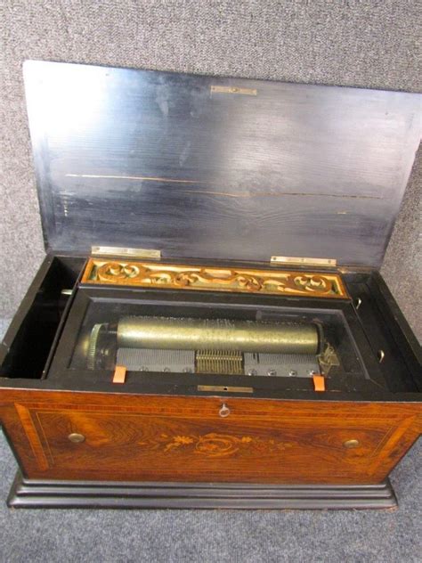Fridolin spieluhr music box die internationale 58461 spieldose. *RARE MODEL* ANTIQUE 1890 SWISS CYLINDER MUSIC BOX with REED ORGAN, 2 COMBS | eBay | Music box ...