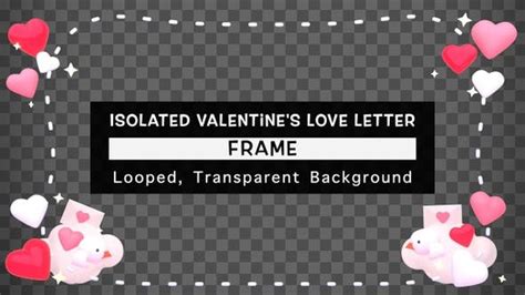 Isolated Valentines Love Letter Frame By Tykcartoon On Envato Elements
