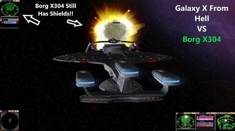 Galaxy X From Hell Vs Borg Assimilated X Heavy Weight Star Trek