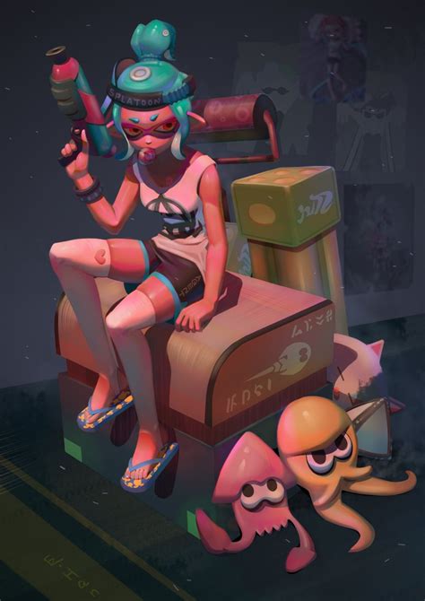Inkling Player Character Octoling Player Character Callie Marie Octoling Girl And More
