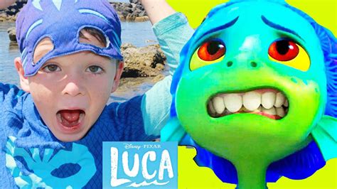 Pj Masks Catboy Catches Luca From New Disney Luca Movie Youtube