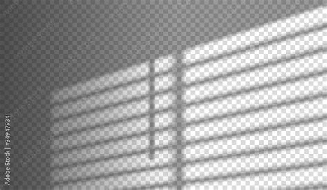 Blinds Shadow Overlay Window Light Effect On Transparent Background 素材庫