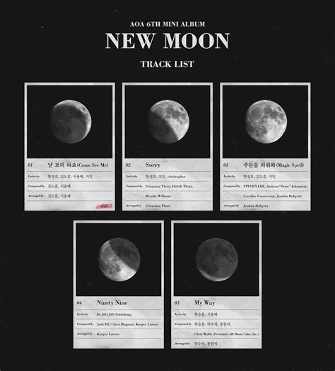 Update Aoa Previews “new Moon” With More Prequel Story Cards