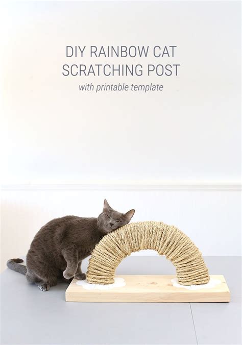 How To Make A Modern Diy Cat Scratching Post Shrimp