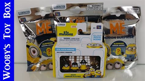 Minion Movie Surprise Box Minion Blind Bags Minion Mayhem Gru Youtube