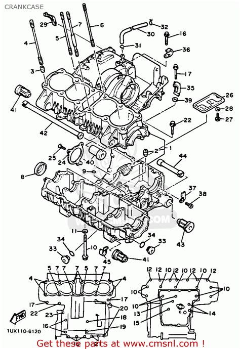 Service manual, presented here, contains 42 pages and can be viewed online or downloaded to your device in pdf format without registration or providing of any personal data. Yamaha FJ1200 1986 USA CRANKCASE - buy original CRANKCASE spares online