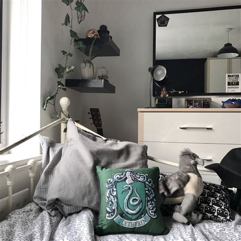 My Bedroom Or The Slytherin Common Room Harry Potter Bedroom Decor