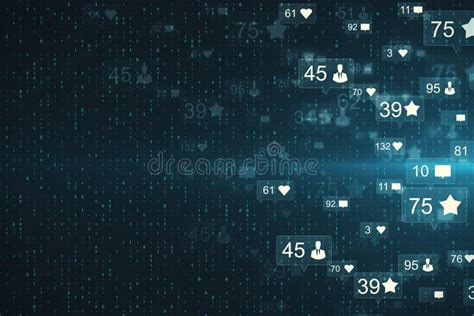 Abstract Social Media Wallpaper Stock Illustration Illustration Of