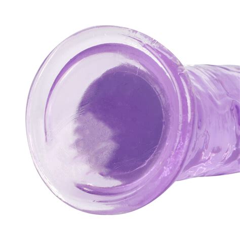 jelly dong dildo suction cup 3 sizes waterproof realistic cock veined 5 colors ebay