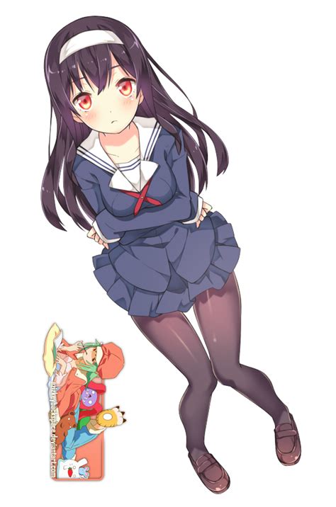 Utaha Kasumigaoka Saekano Render By Azizkeybackspace On Deviantart