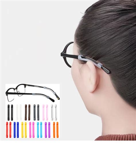 Ready Stock] Ear Hook Pairs Silicone Eyeglass Temple Tip For Glasses Spectacles Anti Slip Ear