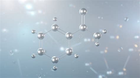 Estructura Molecular De Benzamida Molécula De Modelo 3d Amida De La