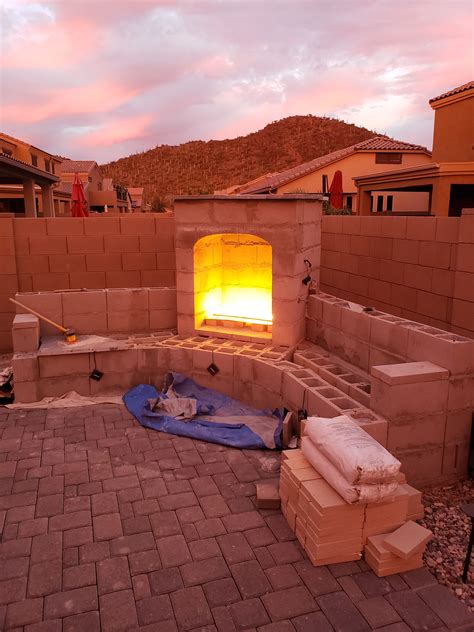 Diy Outdoor Fireplace Update Tucson Your Diy Outdoor Fireplace