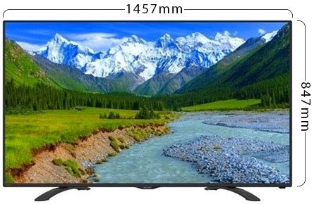 See dimensions for common 16:9 tv sizes. Sharp LC-50LE275 50" Multi-System Ultra Slim LED TV 110 ...