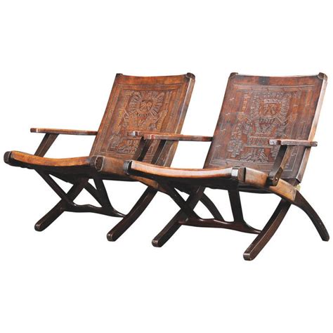 The director chair is one of the icons of the twentieth century. Pair of 1970s Peruvian Embossed Leather Folding Chairs at ...