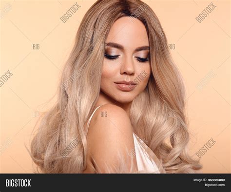 ombre blond hairstyle image and photo free trial bigstock