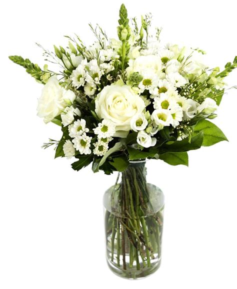 Will collect a bouquet of fresh flowers. Mixed Bouquet - White Subscription Flowers